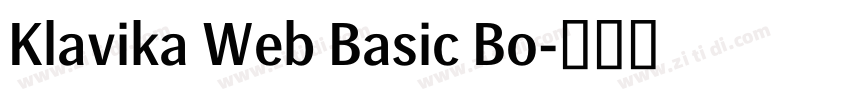 Klavika Web Basic Bo字体转换